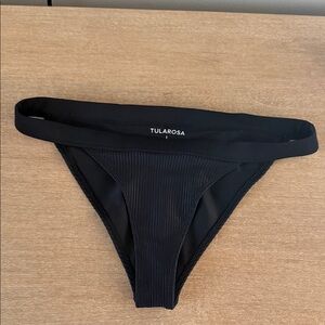 Tularosa Black Ribbed Bikini Brief